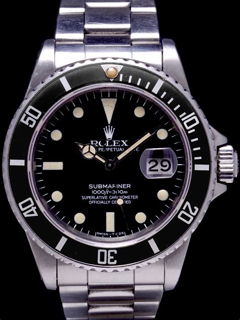 submariner nero rolex 1982|rolex submariner price history.